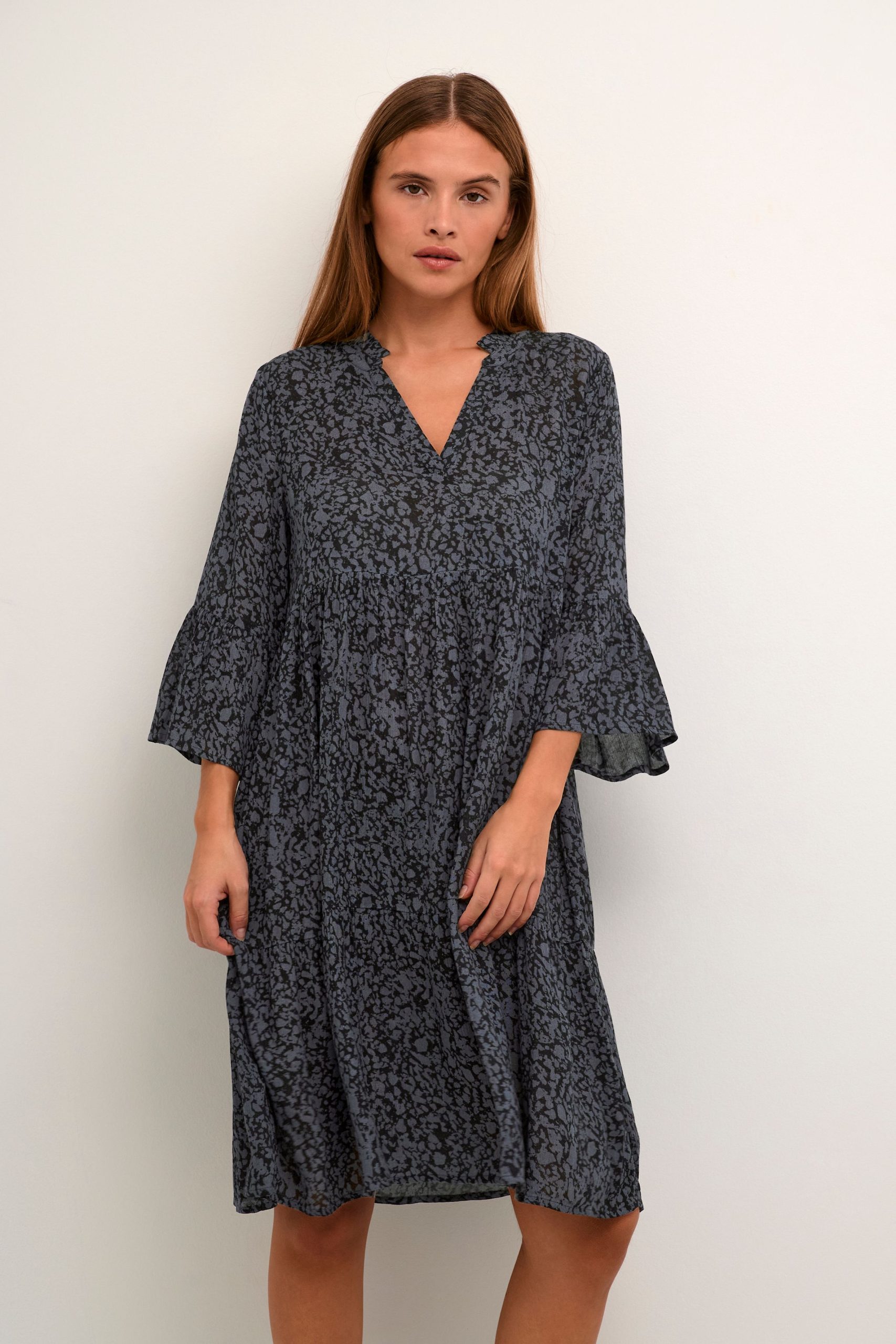 KAedita Amber 3/4 Sleeve Midi Dress