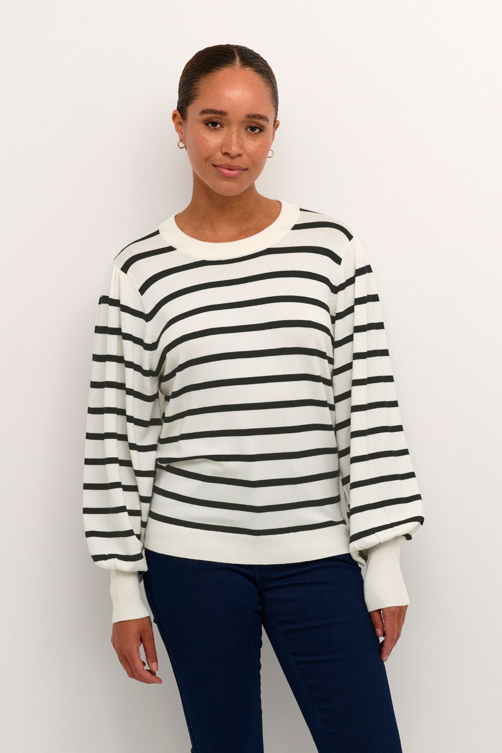 Lizzy Stripe Knit Pullover Striped