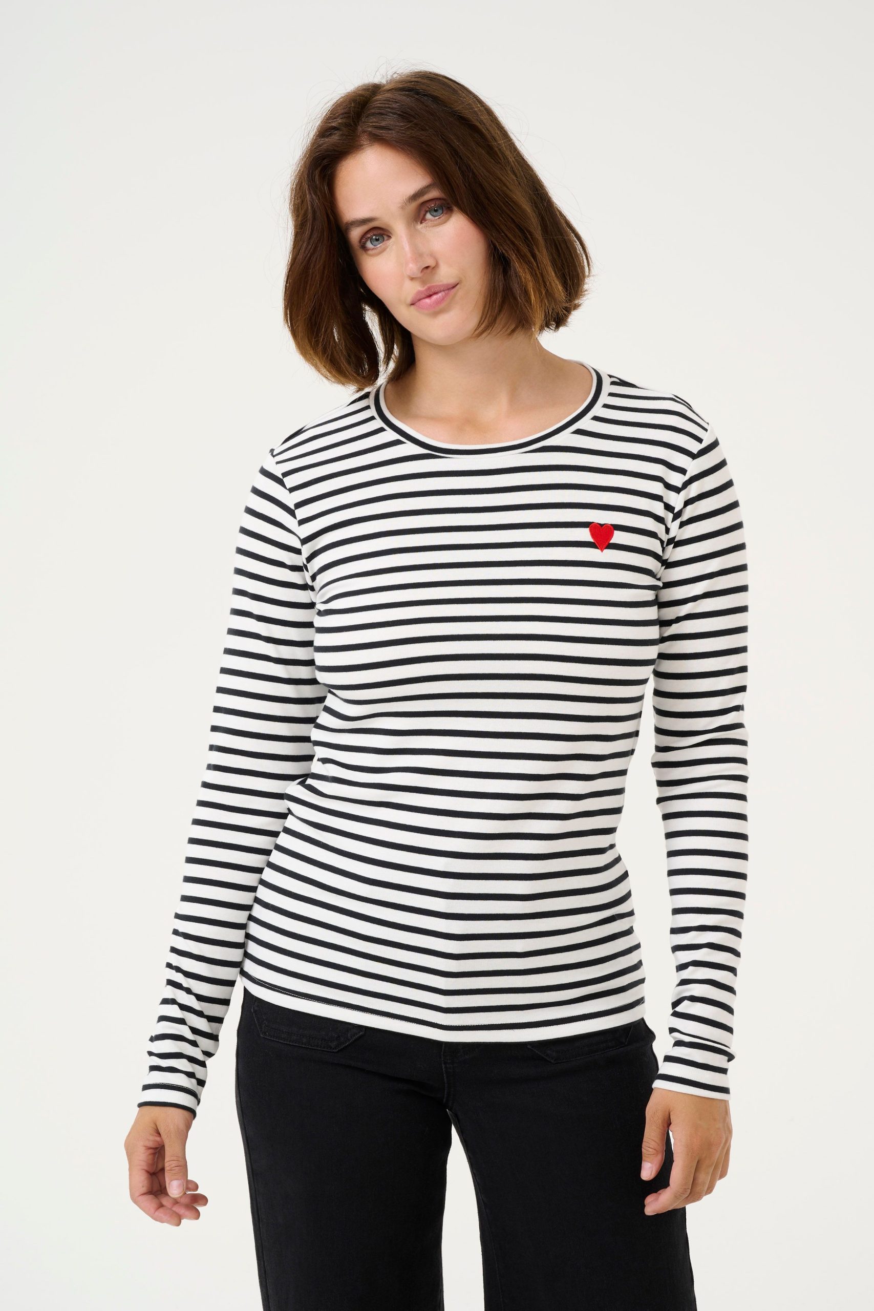 Liddy Long Sleeve Striped T-Shirt Striped