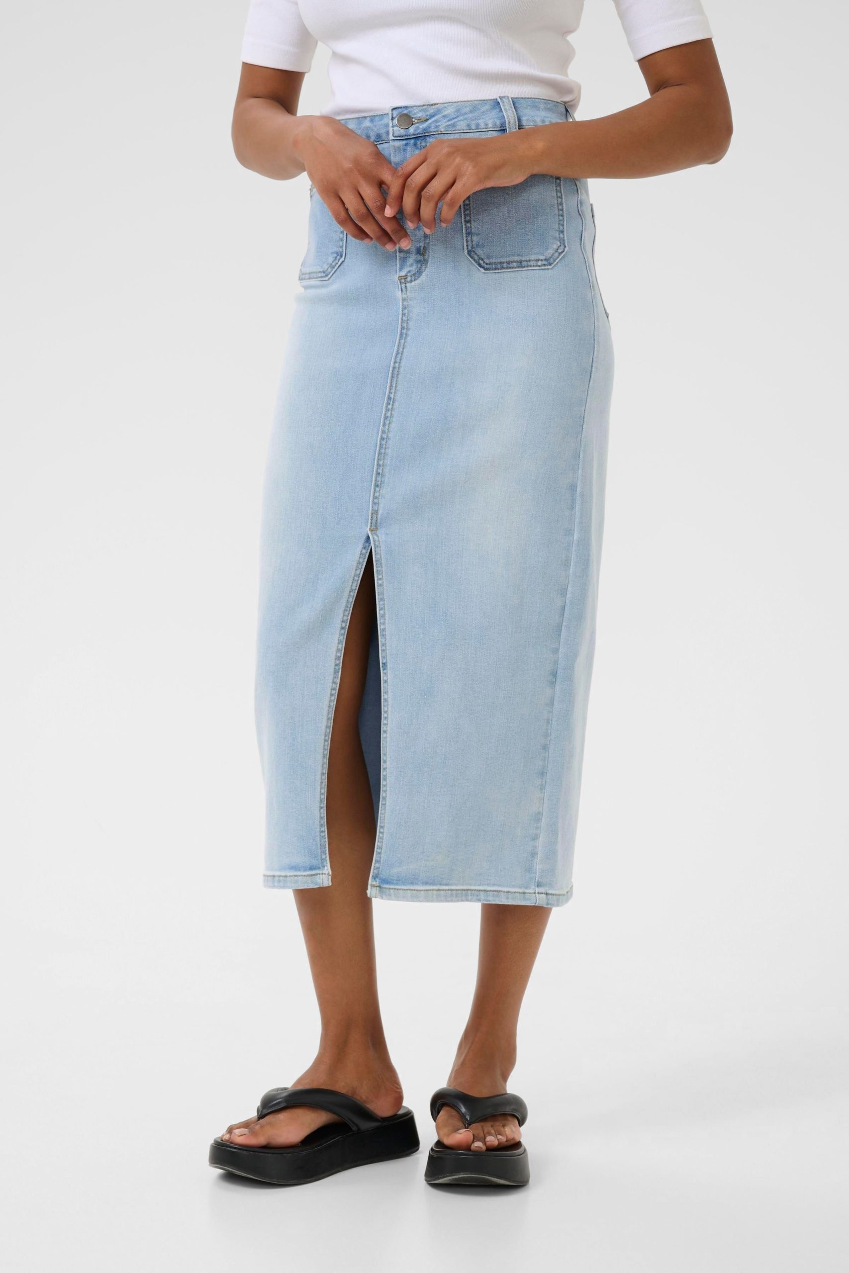KAkarla Denim Midi Skirt