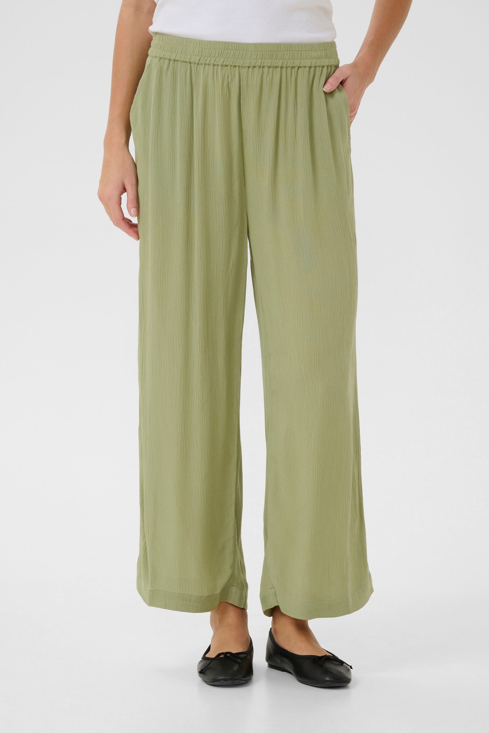 Dacia High-Waisted Wide Leg Trousers