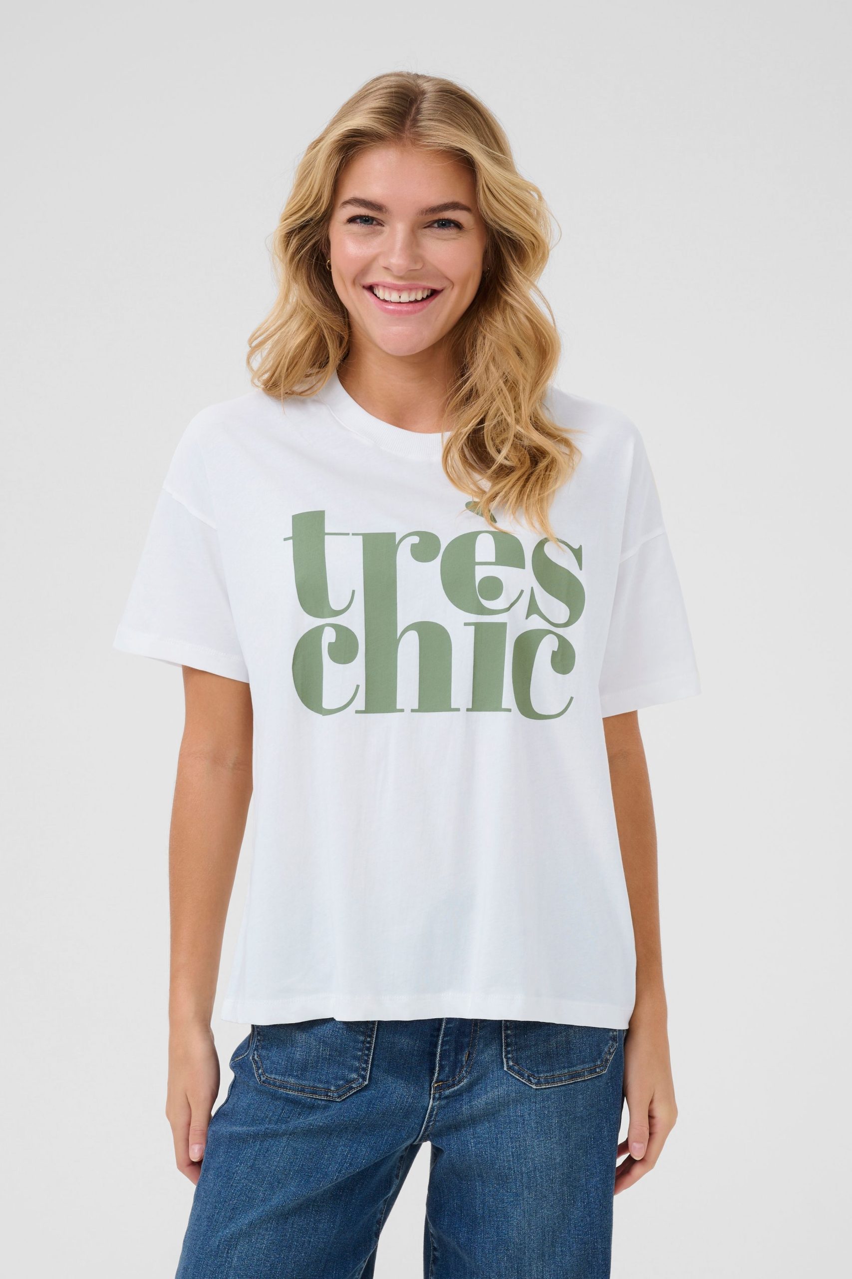 KAjenny Statement Crew Neck T-Shirt Plain