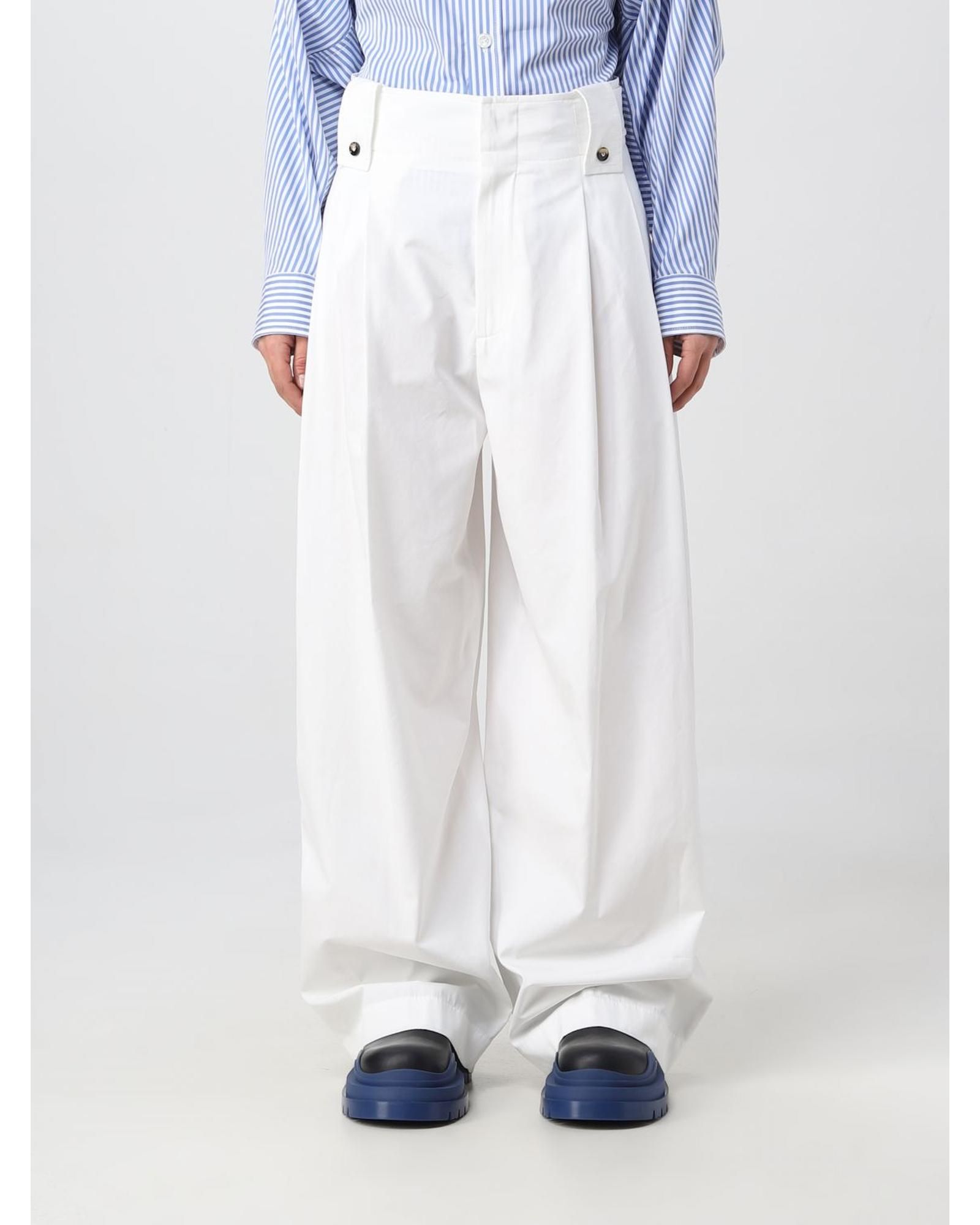 Wide Leg Trousers Relaxed Fit- White Pants
