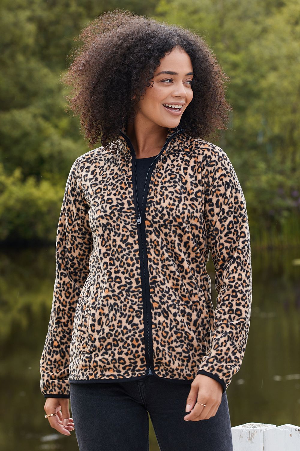 'Peach' Microfleece Zip Through