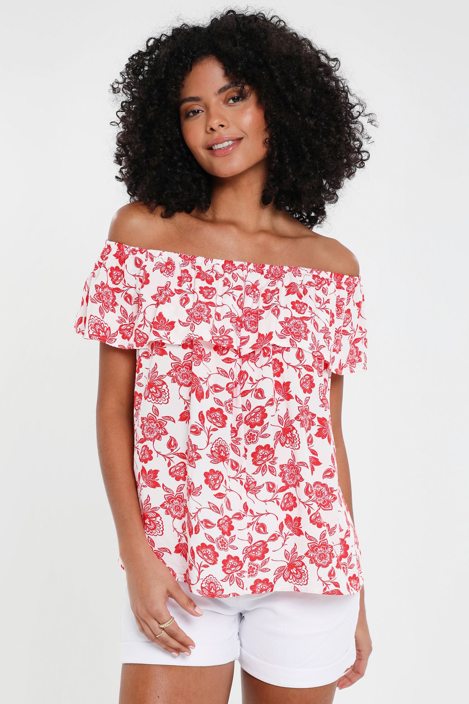 'Coronation' Off The Shoulder Bardot Top